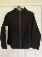 Next Ladies Jacket Suede Effect Black Zip Fastening Size 14