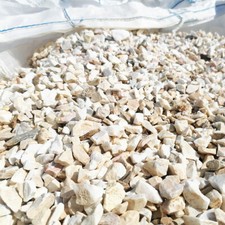 Cream white chippings stone - chippings,