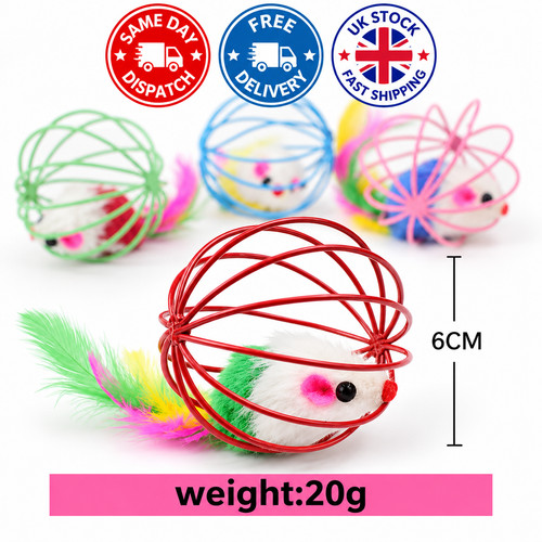 Cat toy mouse cage - mouse, in