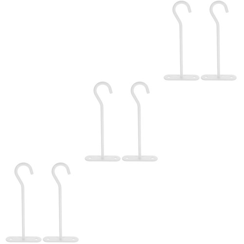6sets white iron hanging plant - hanging,