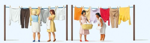Women hanging laundry oo - hanging,