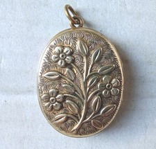 Antique/Vintage Gold Front (?) Photo Locket Pendant