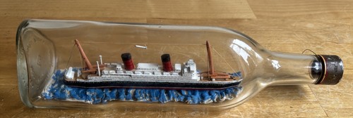 Vintage ship bottle - ship, a