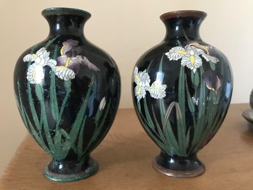 Pair large meiji japanese - a,