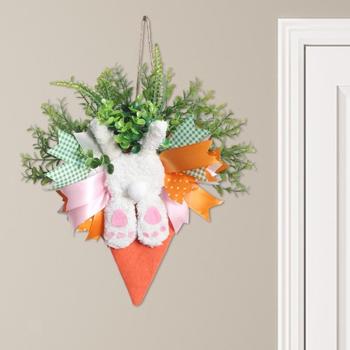 Easter door wreath front decor - easter,