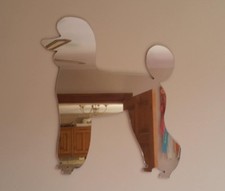 Poodle Pet Trim Silver Acrylic