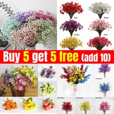 1X Flowers Artificial Flowers Fake Baby's Breath Silk Bouquet Home Wedding Decor