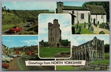 NORTH YORKSHIRE Multiview Postcard Posted 1975