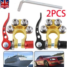2Pcs Battery Terminals Connectors Clamps Quick Release For Caravan Car Van 12V