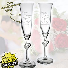 Set of 2 Champagne Glasses