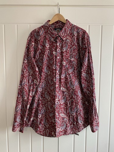 Trojan mens burgundy paisley - mens,