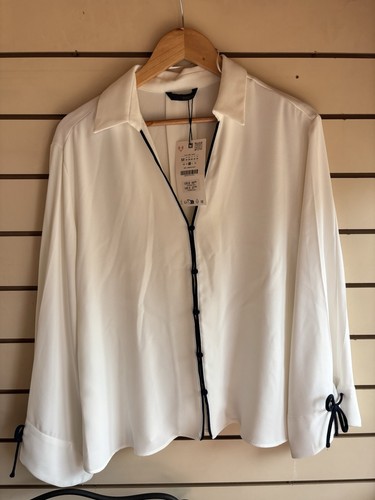 Bnwt zara white with - bnwt, navy