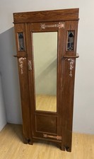 London made Arts and Crafts oak hall robe in the style of Liberty 