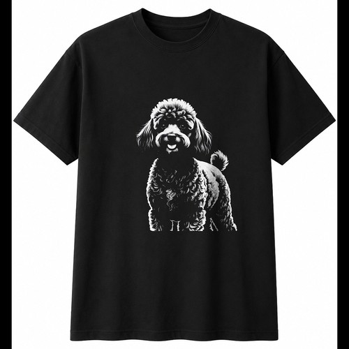 Miniature poodle portrait - portrait, mens