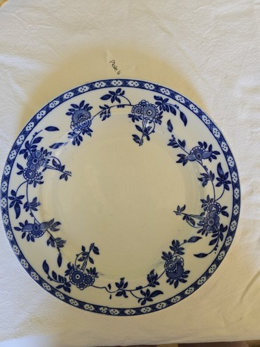 Antique blue and - white, plate