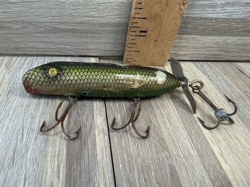 Vintage bait casting wood - 4",
