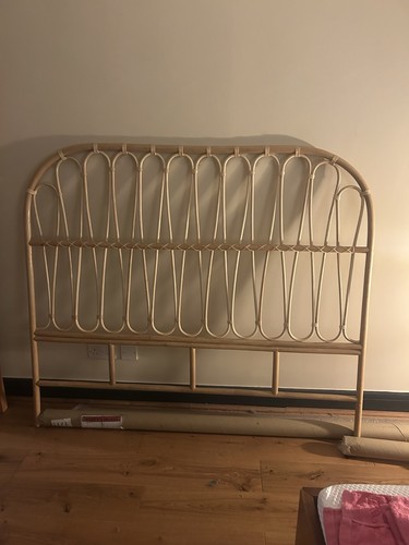 Double bed headboard rattan - headboard,