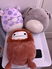 Squishmallows Bundle Big Foot & Bunny 8" Plush Soft Toy - Excellent Condition