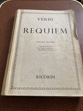 Verdi requiem vocal score Latin Text English Version By Geoffrey Dunn Ricordi