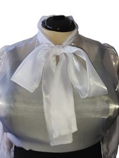 Semi Sheer White Organza
