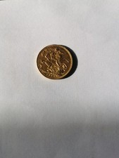 1904 King Edward VII British Gold Sovereign Coin 22ct