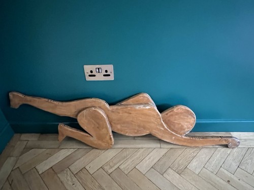 Vintage wooden swimmer - vintage,