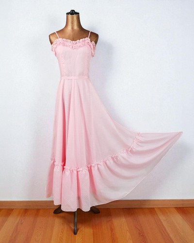 Vintage 70s prom dress - vintage,