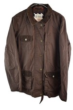 FAT FACE Brown Wax Jacket Chest size 42" Womens Full Zip Country Casual Outdoors