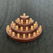 Quality Wooden Thimble Stand - for 24 Thimbles. Wall Or Shelf Mount