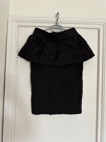 Zara black peplum skirt womens - zara,