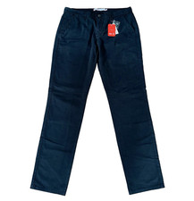 New NWT SLAM SAILING Mens Chino Pants Trousers Size 52 (36x34) Cotton Navy Blue