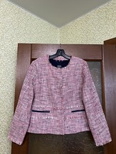 JOULES AVANTGARDE MAYBELLE FRAYED TWEED RARE WOMAN BLAZER JACKET SIZE 44