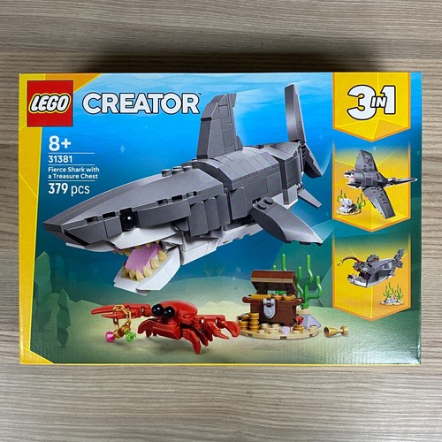 Fierce shark with treasure - fierce,