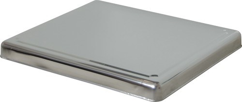 6414 stainless steel hob cover - steel,