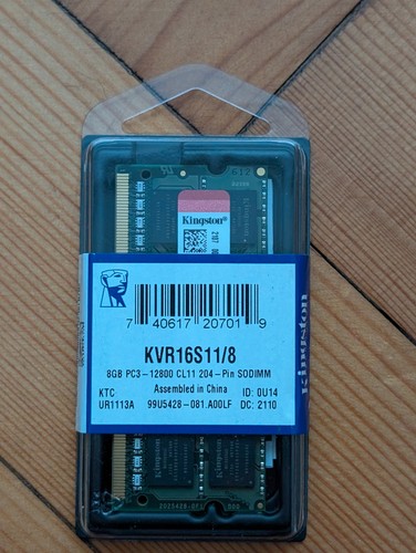 Kingston 8gb ddr3 - 8gb, (1x8gb)
