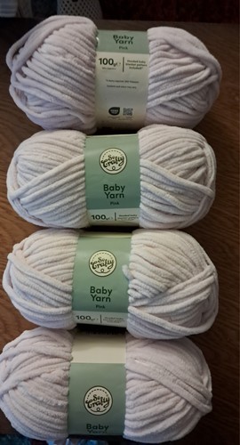 Crafty baby yarn pink - 4x,