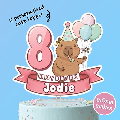 Personalised capybara birthday - personalised,