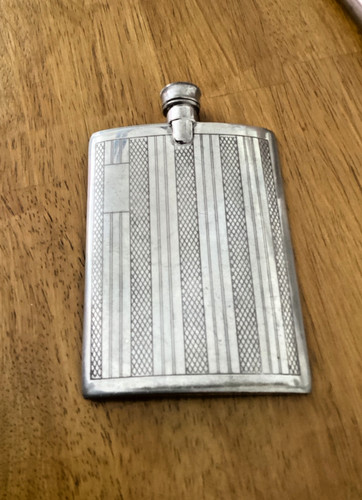 Vintage pewter hip - pewter,