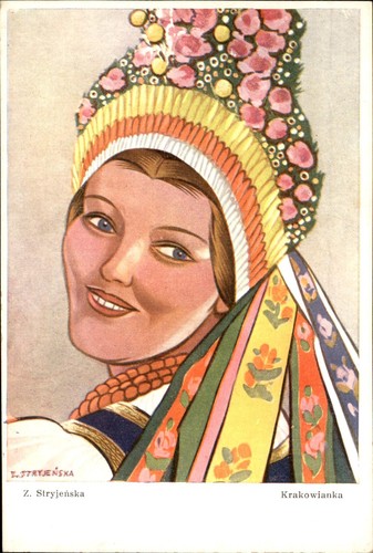 Polish krakowianka folk - krakowianka, in