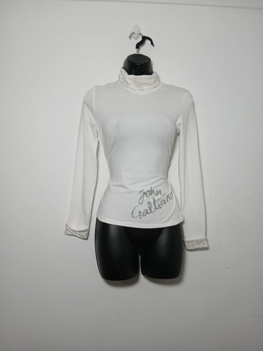 John galliano y2k white logo - galliano,