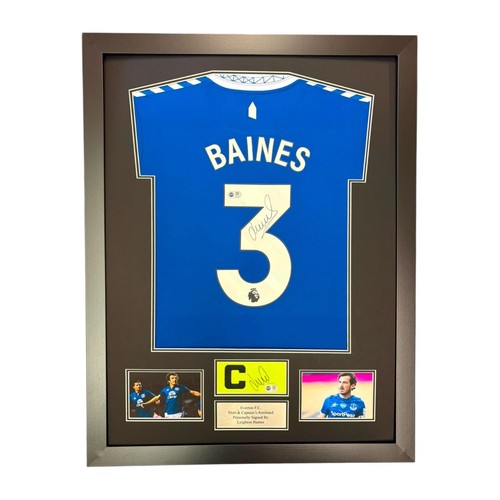 Leighton baines signed shirt - baines,