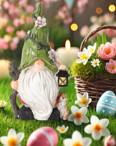 Handpainted resin garden - handpainted,