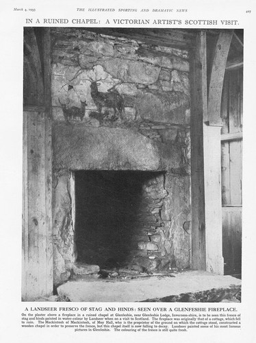 Glenfeshie landseer fresco - fresco, of