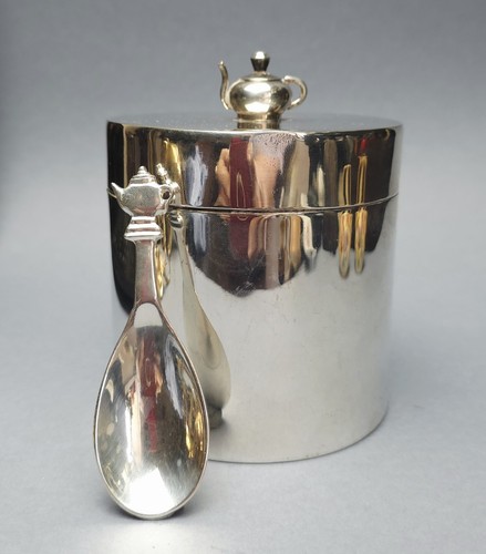 Silver plated cylinder - silver,