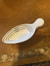 Antique Medicine Porcelain Measuring Spoon S MAW & THOMPSON LONDON MARCH 22 1873