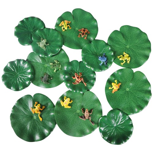 24pcs lily pads and plastic - and,