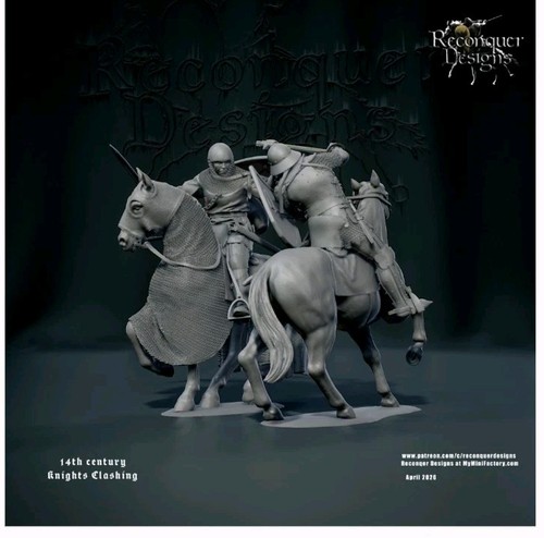 54mm unpainted medieval 14th - medieval,