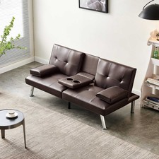 WestWood Sofa Bed Faux Leather Manhattan recliner 3 Seater Modern Luxury Design