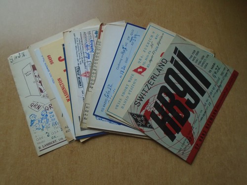 Qsl radio cards 22 x - radio,