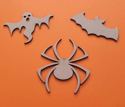 Wooden halloween shapes craft - shapes,